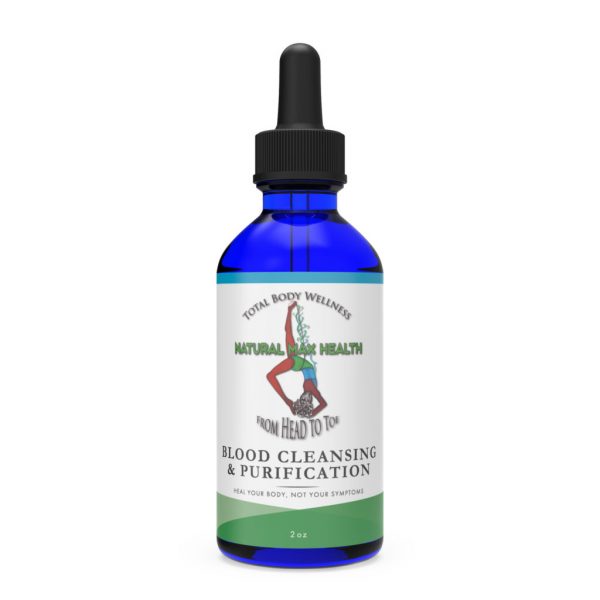 Blood Cleansing & Purification—front of bottle label.
