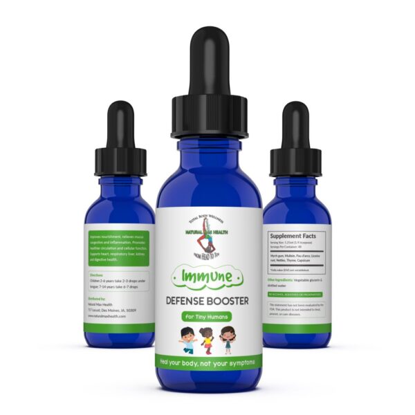 Immune Defense Booster for Tiny Humans formulated by Natural Max Health.