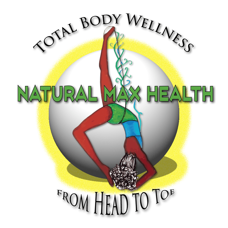 Natural Max Health globe logo.