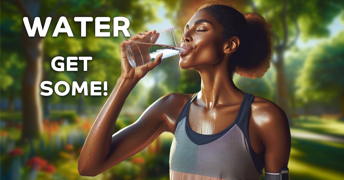 Why-your-body-needs-water-image-of-athletic-youg-black-woman-drinking-glass-of-water